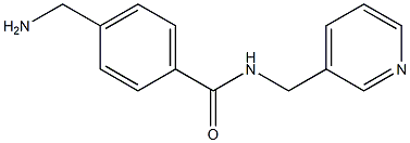 4-(aminomethyl)-N-(pyridin-3-ylmethyl)benzamide,,结构式