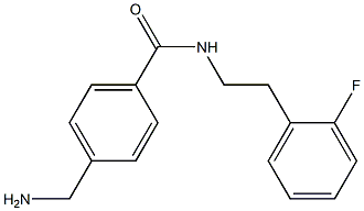 4-(aminomethyl)-N-[2-(2-fluorophenyl)ethyl]benzamide 结构式