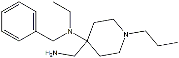 4-(aminomethyl)-N-benzyl-N-ethyl-1-propylpiperidin-4-amine,,结构式