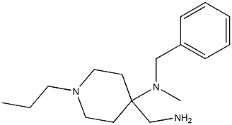 4-(aminomethyl)-N-benzyl-N-methyl-1-propylpiperidin-4-amine Structure