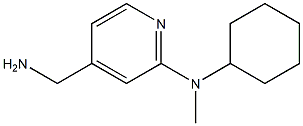 4-(aminomethyl)-N-cyclohexyl-N-methylpyridin-2-amine Structure