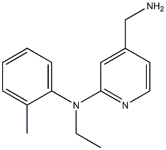 4-(aminomethyl)-N-ethyl-N-(2-methylphenyl)pyridin-2-amine Structure
