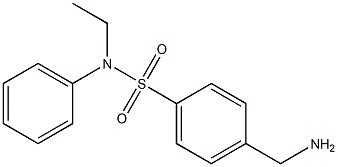 4-(aminomethyl)-N-ethyl-N-phenylbenzenesulfonamide,,结构式