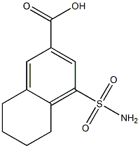 4-(aminosulfonyl)-5,6,7,8-tetrahydronaphthalene-2-carboxylic acid