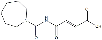 4-(azepan-1-ylcarbonylamino)-4-oxobut-2-enoic acid 结构式
