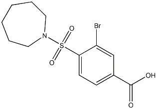 4-(azepane-1-sulfonyl)-3-bromobenzoic acid|