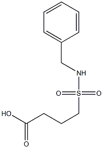 4-(benzylsulfamoyl)butanoic acid 化学構造式