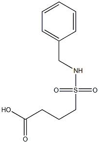 4-(benzylsulfamoyl)butanoic acid,,结构式