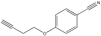 4-(but-3-ynyloxy)benzonitrile Struktur