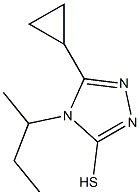 4-(butan-2-yl)-5-cyclopropyl-4H-1,2,4-triazole-3-thiol,,结构式