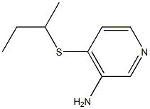 4-(butan-2-ylsulfanyl)pyridin-3-amine,,结构式