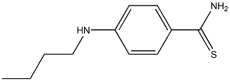 4-(butylamino)benzene-1-carbothioamide 化学構造式