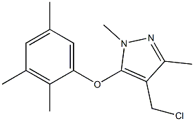 4-(chloromethyl)-1,3-dimethyl-5-(2,3,5-trimethylphenoxy)-1H-pyrazole|