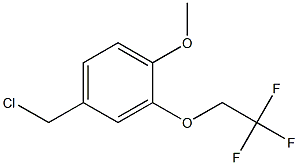 4-(chloromethyl)-1-methoxy-2-(2,2,2-trifluoroethoxy)benzene 化学構造式