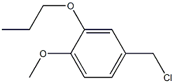 4-(chloromethyl)-1-methoxy-2-propoxybenzene 化学構造式