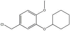 4-(chloromethyl)-2-(cyclohexyloxy)-1-methoxybenzene 结构式