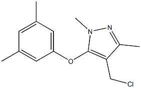 4-(chloromethyl)-5-(3,5-dimethylphenoxy)-1,3-dimethyl-1H-pyrazole Structure
