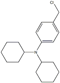 4-(chloromethyl)-N,N-dicyclohexylaniline 结构式