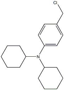 4-(chloromethyl)-N,N-dicyclohexylaniline 化学構造式