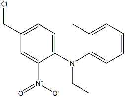 4-(chloromethyl)-N-ethyl-N-(2-methylphenyl)-2-nitroaniline,,结构式