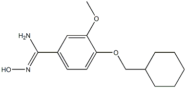 4-(cyclohexylmethoxy)-N'-hydroxy-3-methoxybenzenecarboximidamide,,结构式