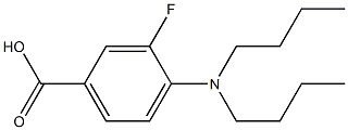 4-(dibutylamino)-3-fluorobenzoic acid Struktur