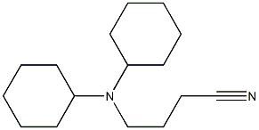 4-(dicyclohexylamino)butanenitrile Structure