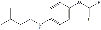 4-(difluoromethoxy)-N-(3-methylbutyl)aniline Structure