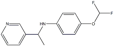  4-(difluoromethoxy)-N-[1-(pyridin-3-yl)ethyl]aniline