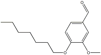 4-(heptyloxy)-3-methoxybenzaldehyde Struktur