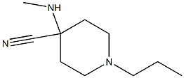 4-(methylamino)-1-propylpiperidine-4-carbonitrile Struktur