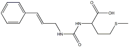  4-(methylsulfanyl)-2-{[(3-phenylprop-2-en-1-yl)carbamoyl]amino}butanoic acid