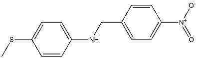 4-(methylsulfanyl)-N-[(4-nitrophenyl)methyl]aniline Struktur