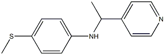  4-(methylsulfanyl)-N-[1-(pyridin-4-yl)ethyl]aniline