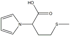 4-(methylthio)-2-(1H-pyrrol-1-yl)butanoic acid 结构式