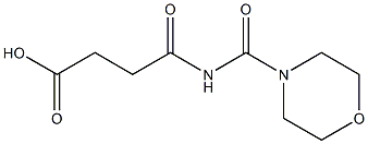 4-(morpholin-4-ylcarbonylamino)-4-oxobutanoic acid,,结构式