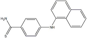 4-(naphthalen-1-ylamino)benzene-1-carbothioamide Structure