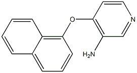 4-(naphthalen-1-yloxy)pyridin-3-amine Structure