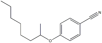 4-(octan-2-yloxy)benzonitrile 化学構造式