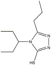 4-(pentan-3-yl)-5-propyl-4H-1,2,4-triazole-3-thiol,,结构式