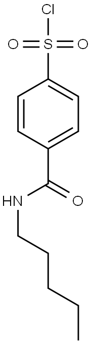4-(pentylcarbamoyl)benzene-1-sulfonyl chloride