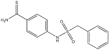 4-(phenylmethanesulfonamido)benzene-1-carbothioamide 化学構造式