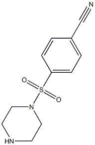 4-(piperazine-1-sulfonyl)benzonitrile 化学構造式