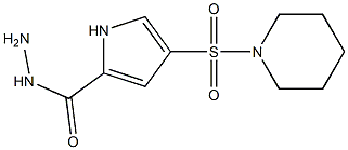 4-(piperidin-1-ylsulfonyl)-1H-pyrrole-2-carbohydrazide Struktur
