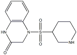 4-(piperidine-3-sulfonyl)-1,2,3,4-tetrahydroquinoxalin-2-one 结构式