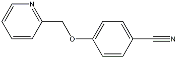 4-(pyridin-2-ylmethoxy)benzonitrile Struktur