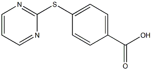 4-(pyrimidin-2-ylthio)benzoic acid 化学構造式