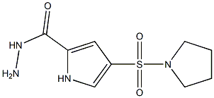 4-(pyrrolidin-1-ylsulfonyl)-1H-pyrrole-2-carbohydrazide Struktur
