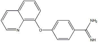 4-(quinolin-8-yloxy)benzene-1-carboximidamide