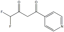 4,4-difluoro-1-(pyridin-4-yl)butane-1,3-dione Structure